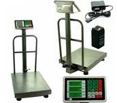 WAGA ELEKTRONICZNA 300kg 50x40cm Rolnicza Magazynowa oparcie Sklepowa