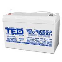 Акумулятор 12В 102Ач, гелевий,TED12102 VRLA TED Electric