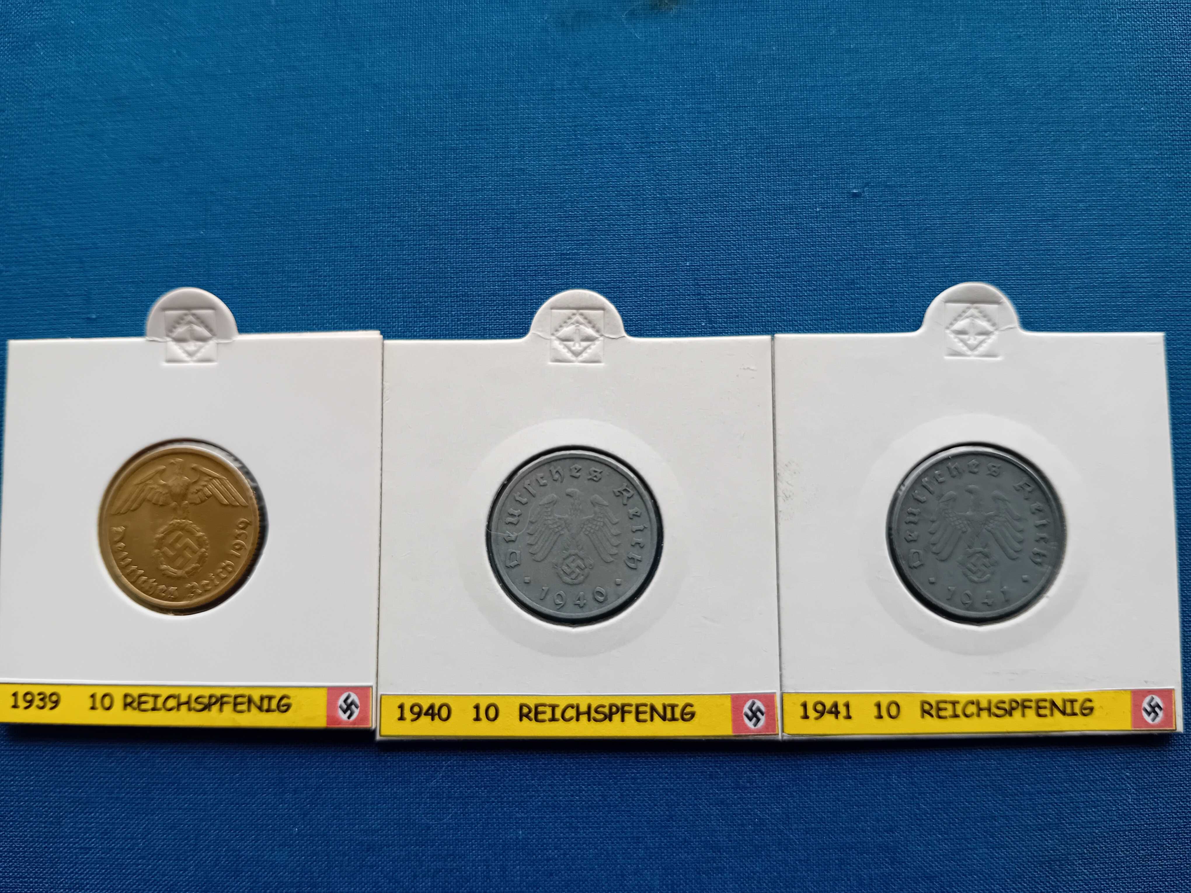 Lote moedas nazi 10 reispfennig