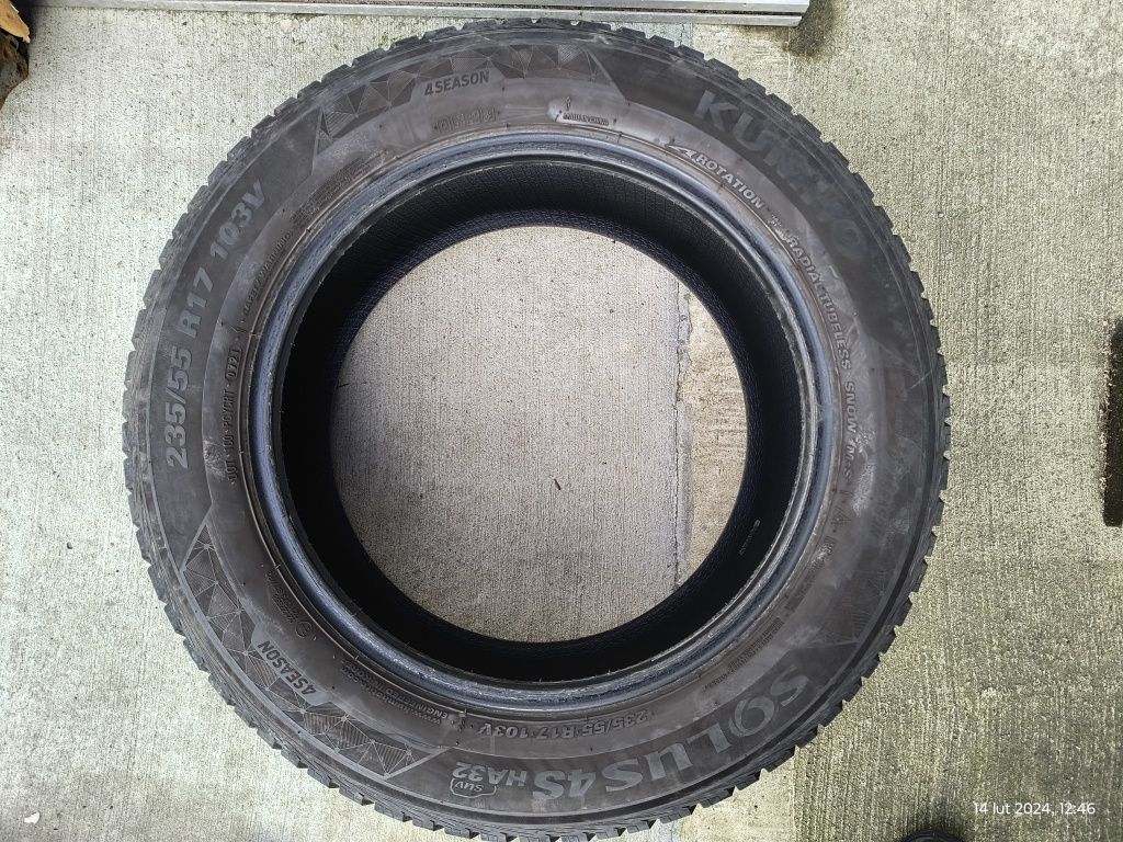 Opony wielosezonowe 235/55R17  2021r.