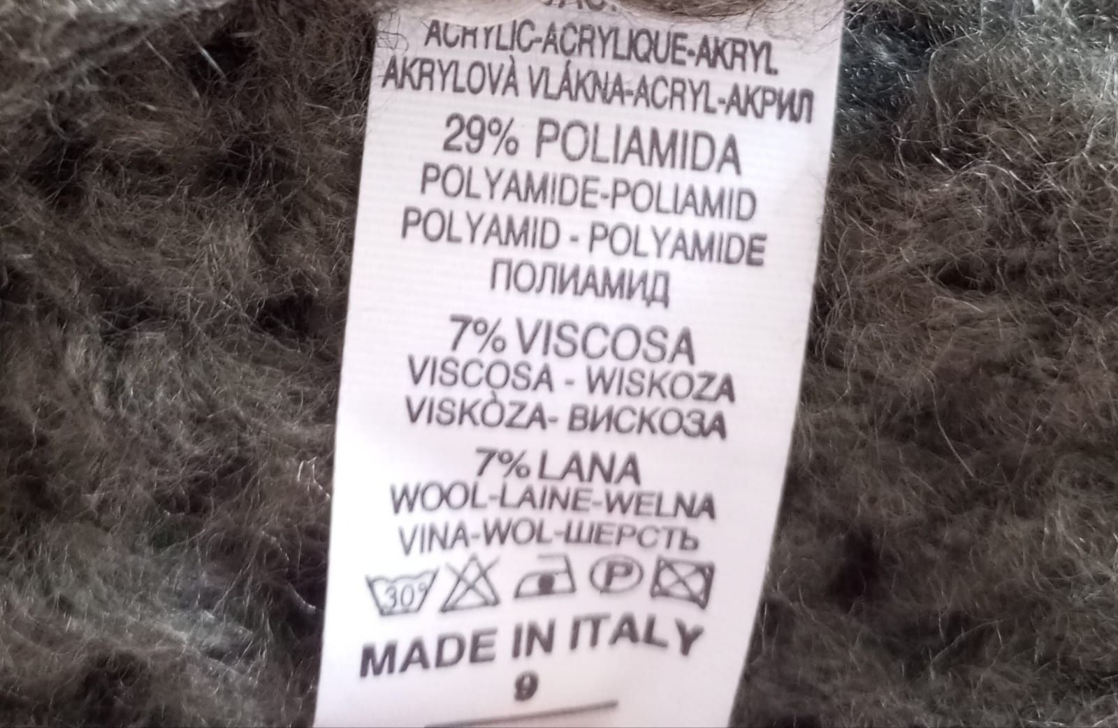 Casaco Oversize Made in Italy Tamanho L/XL