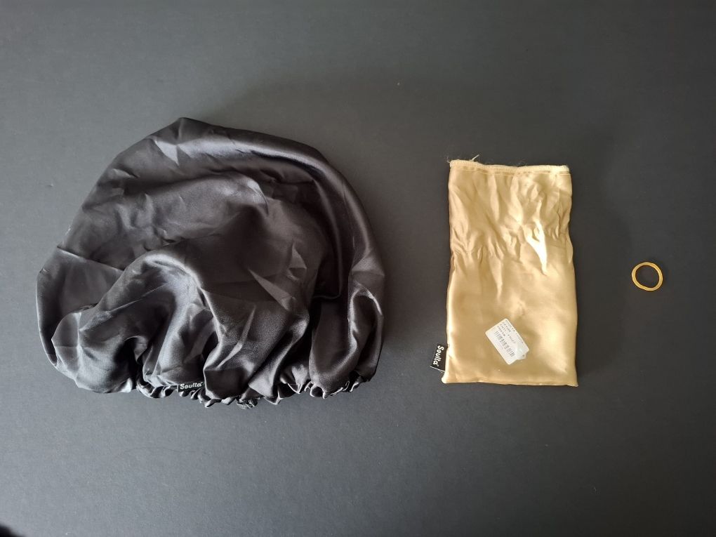 Touca de cetim anti-frizz para cabelo Soulta Brasil - satin hair cap