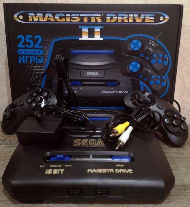 Игровая приставка Сега sega mega drive с встроенными 252 играми