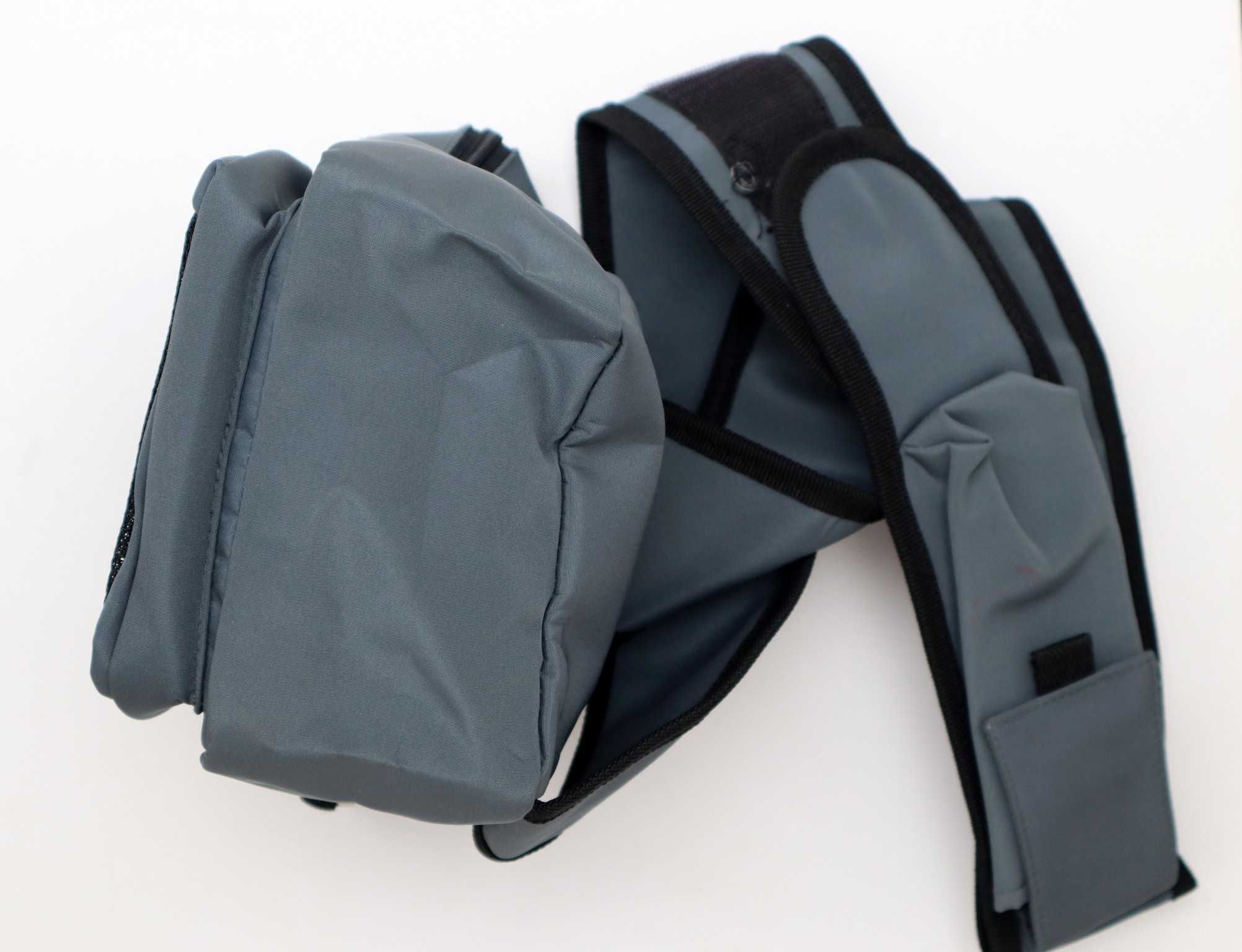 Bolsa tiracolo cinzenta como nova