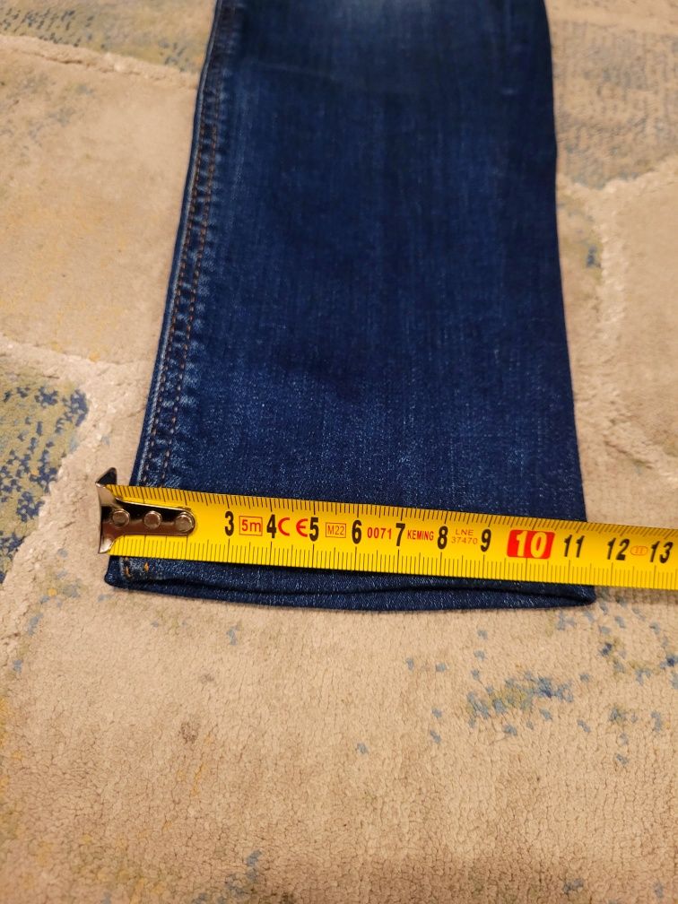 Spodnie dżinsowe jeansy Massimo Dutti rozm. 34 granat granatowe