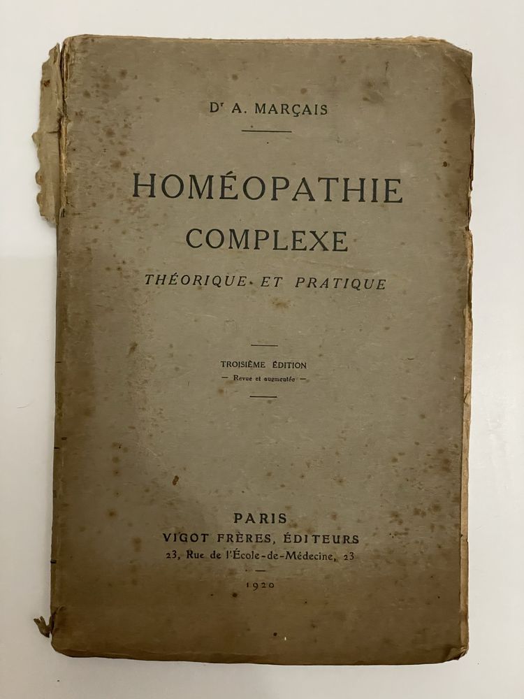 Livro Homéopathie Complexe D' A. Marçais (Francês)