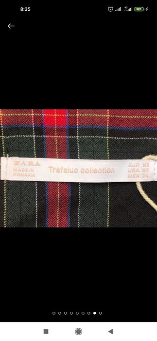 Клетчатое платье рубашка в клетку сукня туника туніка zara trafaluc co