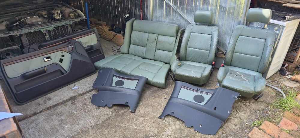 Fotele Kanapa Oparcie Boczki Audi 80 Cabrio Skóra