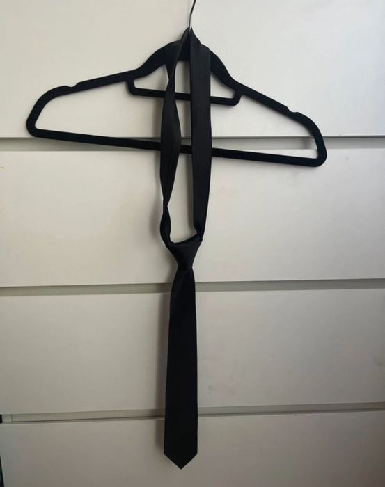 Krawat męski czarny