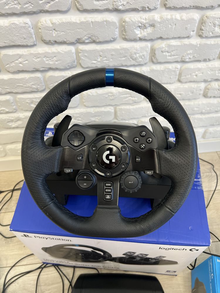 Игровой руль Logitech G923 + Shifter для PS4 / PS5 / PC
