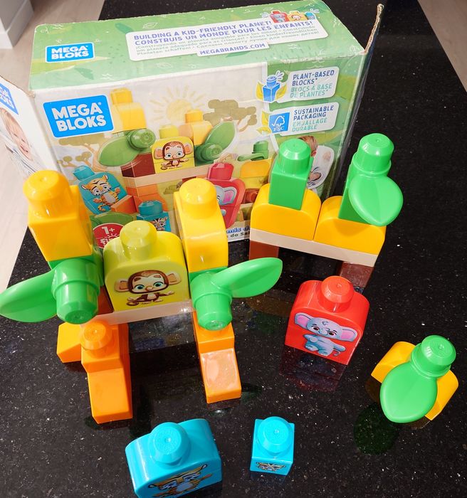 Klocki Fisher Price mega bloks Safari friends przyjaciele zwierzęta