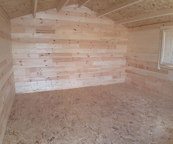 Domek drewniany ogrodowy Altana Jeremi 400x400cm deska 35mm z podłoga