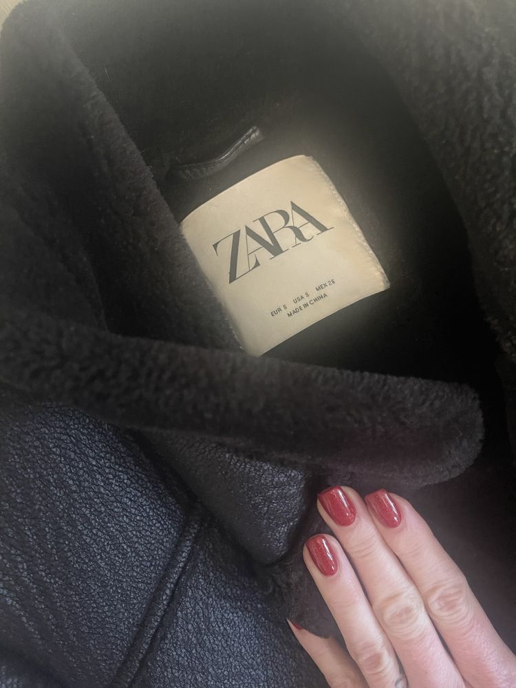 Дубленка пилот zara