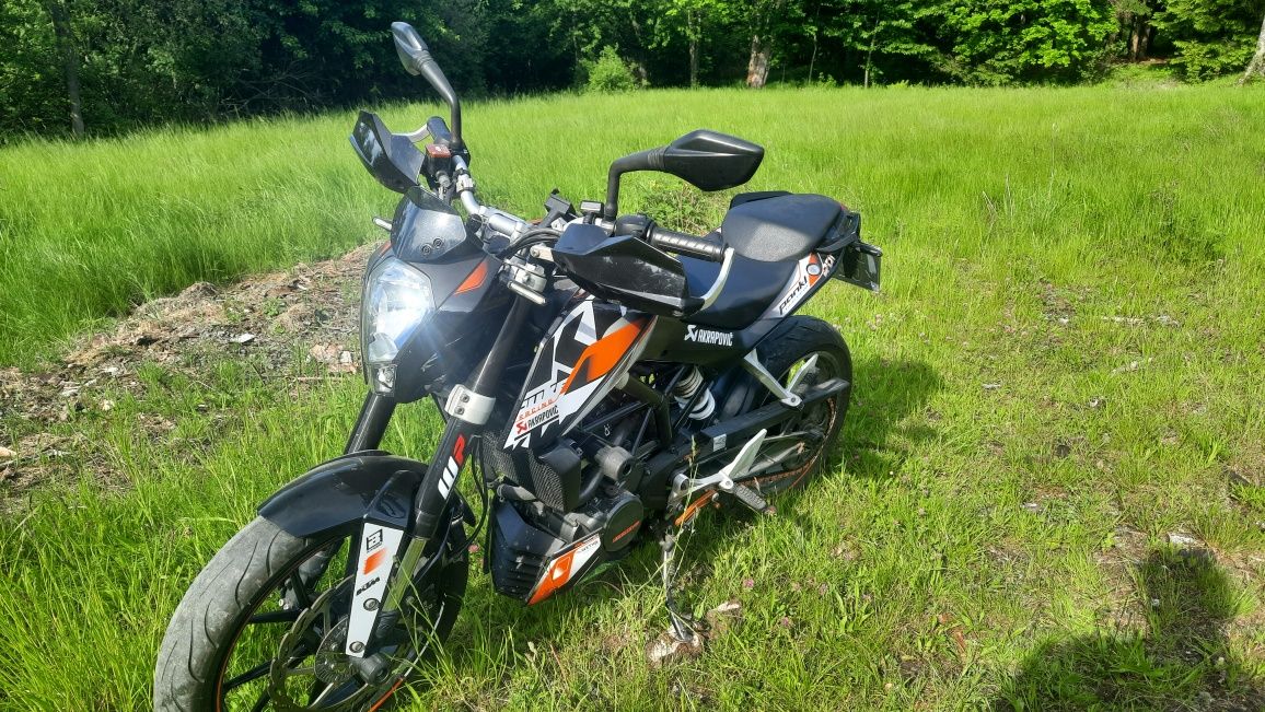 KTM DUKE 125 KAT.B grzane manety! Akrapovič crashpad handbar