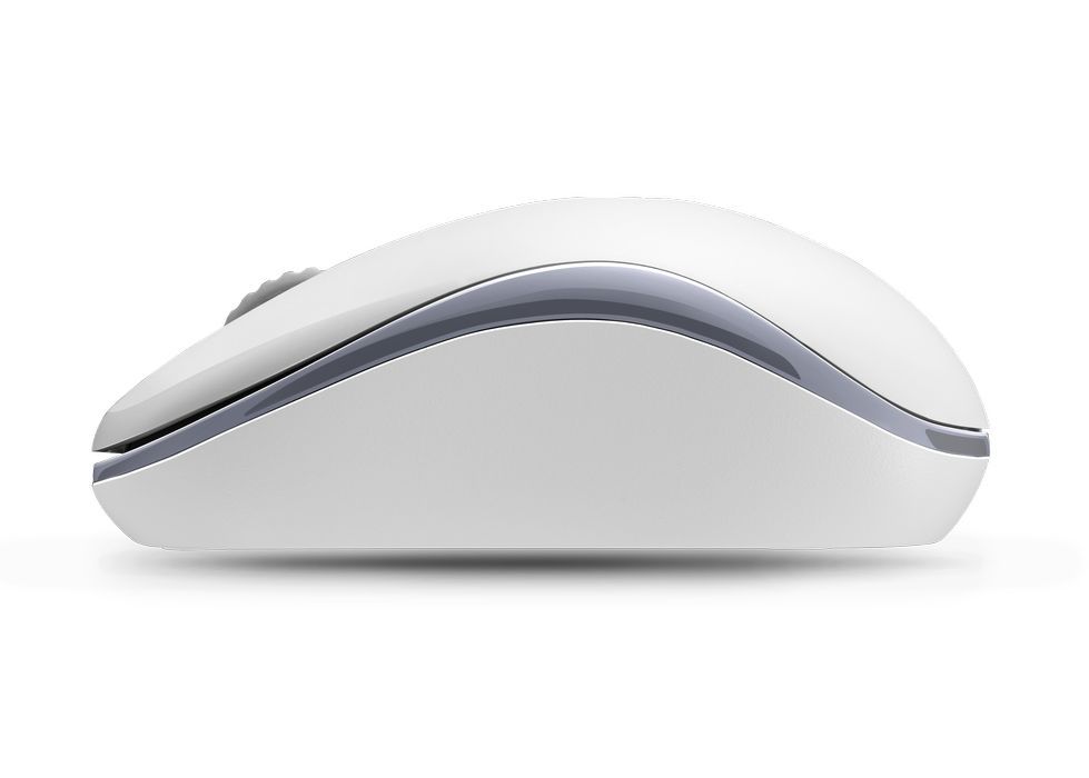 Rapoo Mysz optyczna bezprzewodowa optyczna ergonomiczna biała OUTLET