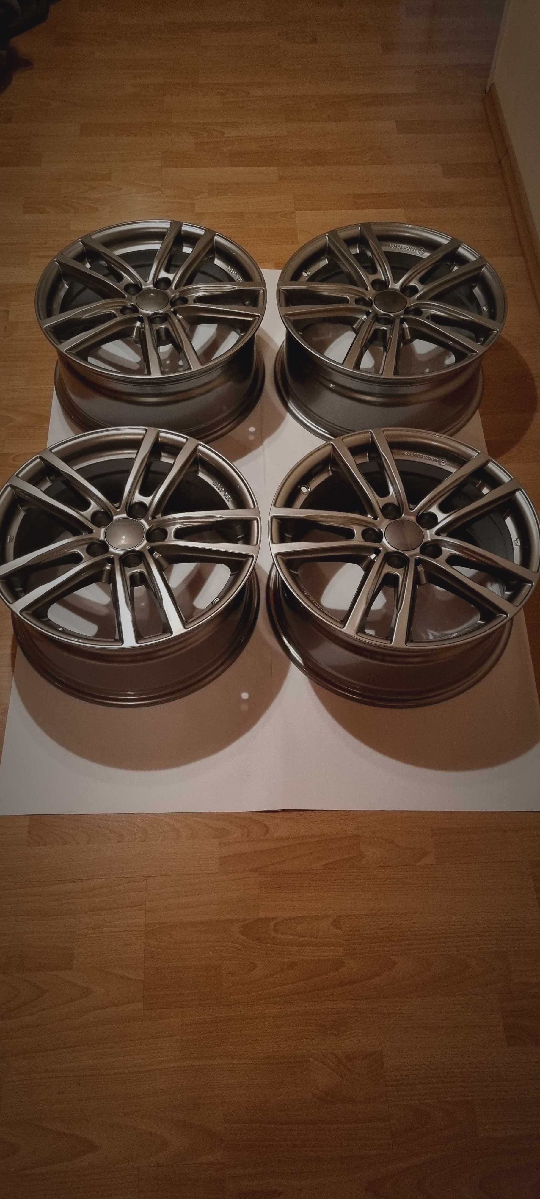 Felgi nowe 17'' 4 szt. RIAL X10 METAL GRAY VW SEAT SKODA AUDI 5X112