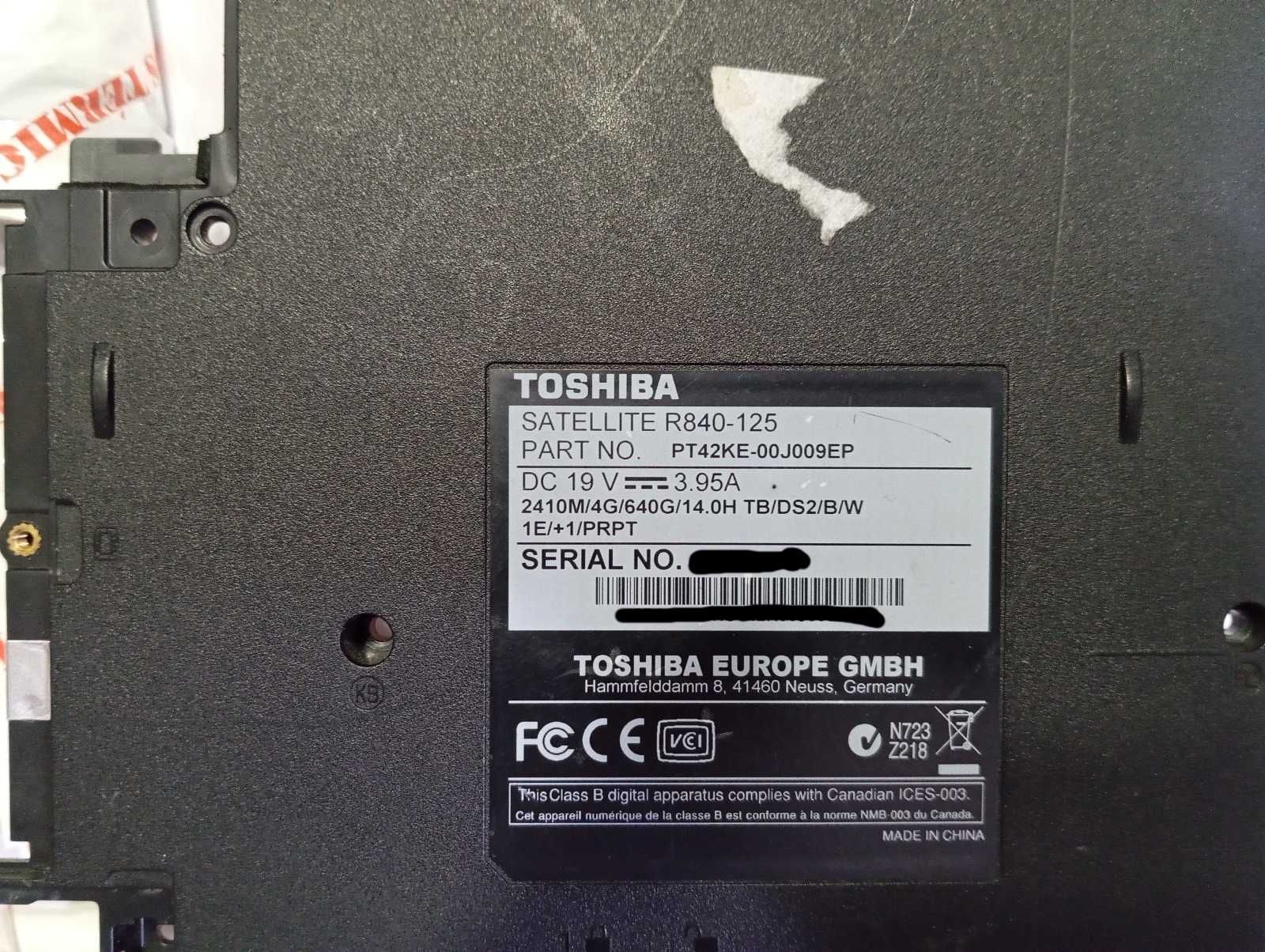 Ecrã completo Toshiba Satellite R840-125