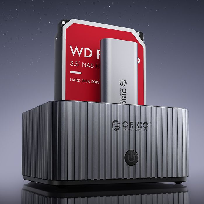 Stacja dokująca IT28E-C z funkcją klonowania na 2 dyski M.2 NVME 2.5''