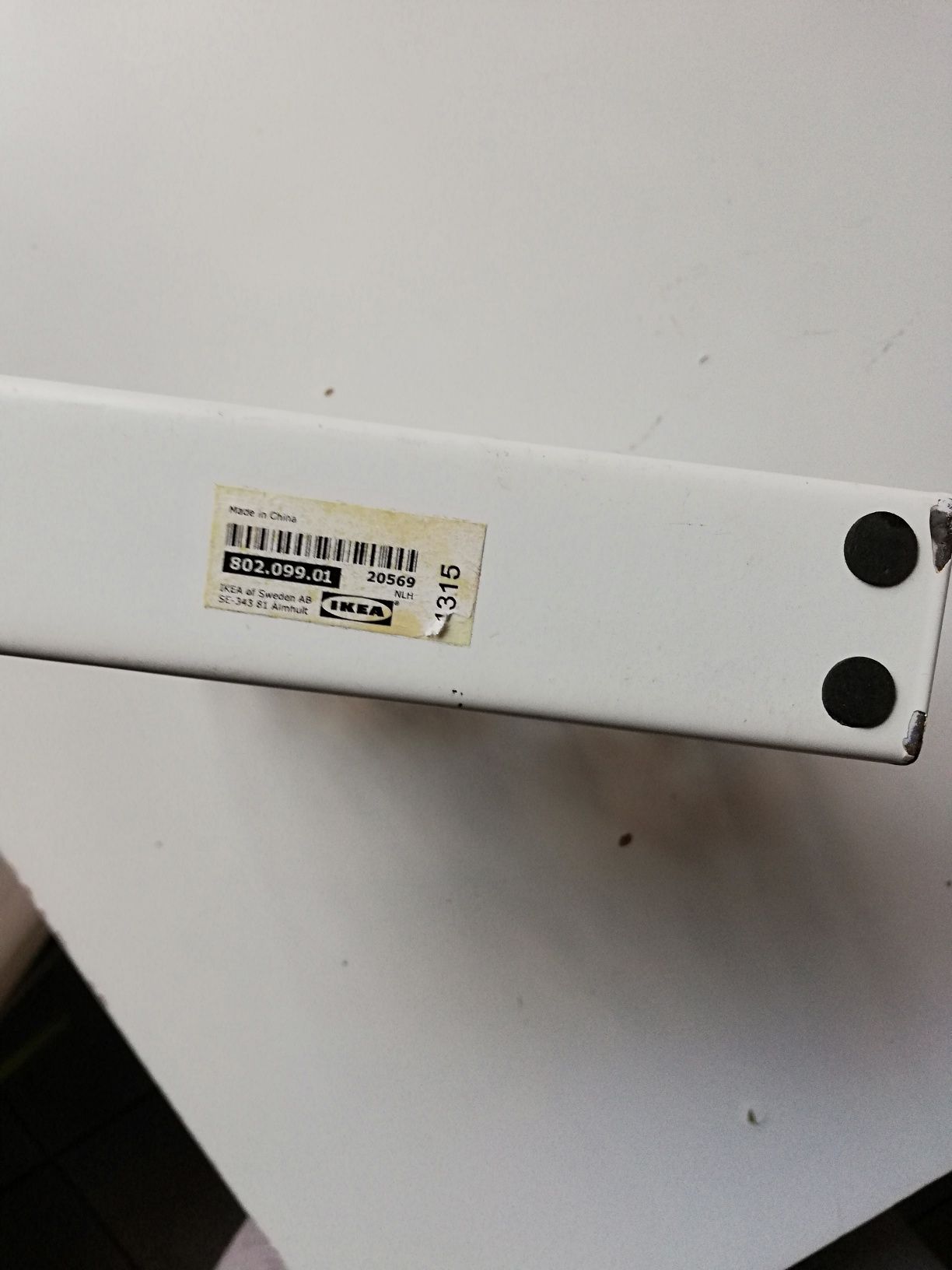 Serwetnik ikea biały