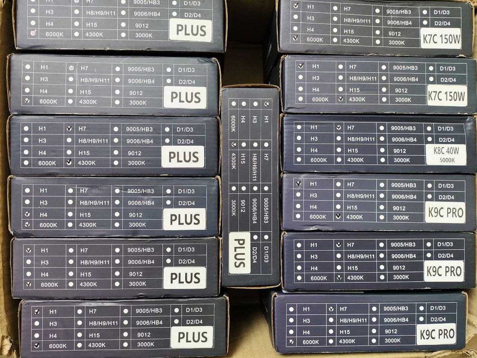 DawnKnight K5CMini K5Cplus K7C K8C K9C H1 H4 H7 H11 HB3 HB4 LED лампи