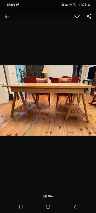 Stół lite drewno palisander teak