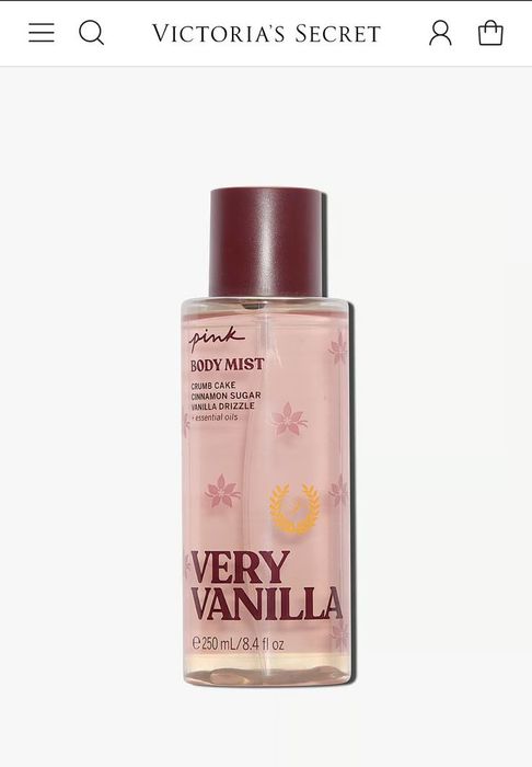 Спрей для тіла Very Vanilla із серії Victoria's Secret PINK