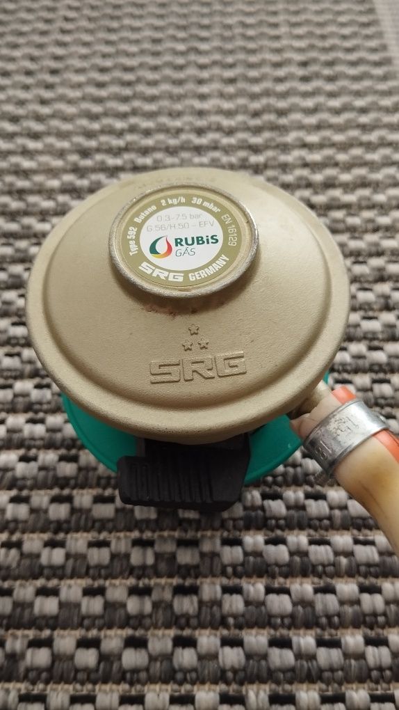 Regulador de gás Butano + mangueira e válvulas