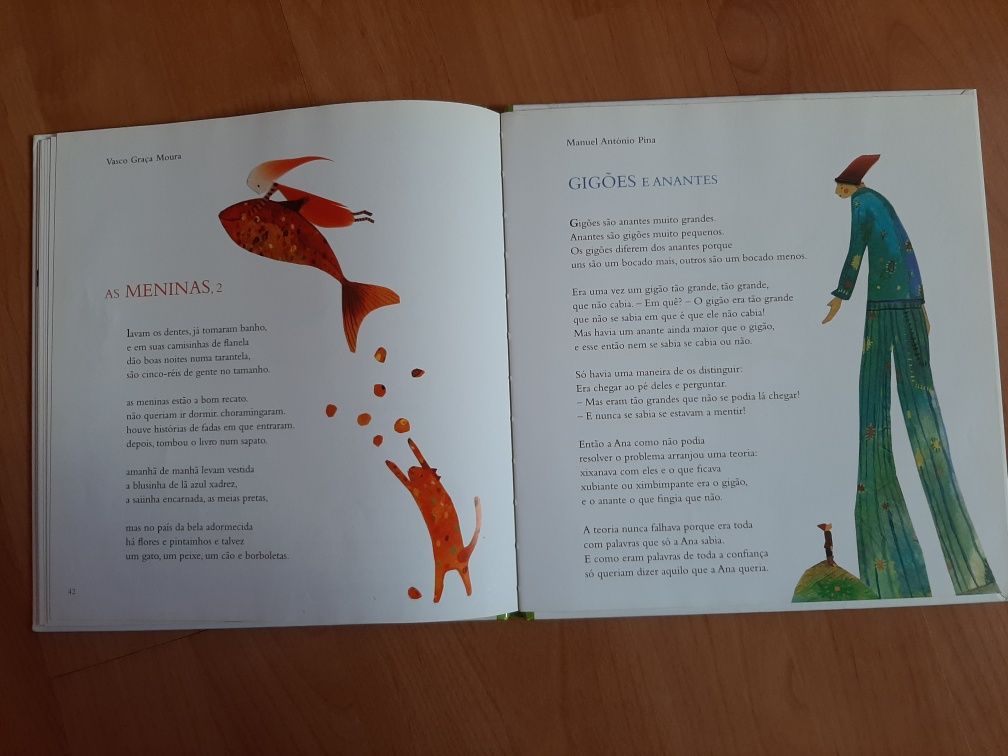 Livro "O meu primeiro álbum de poesia" de Alice Vieira; Ilustração: Da