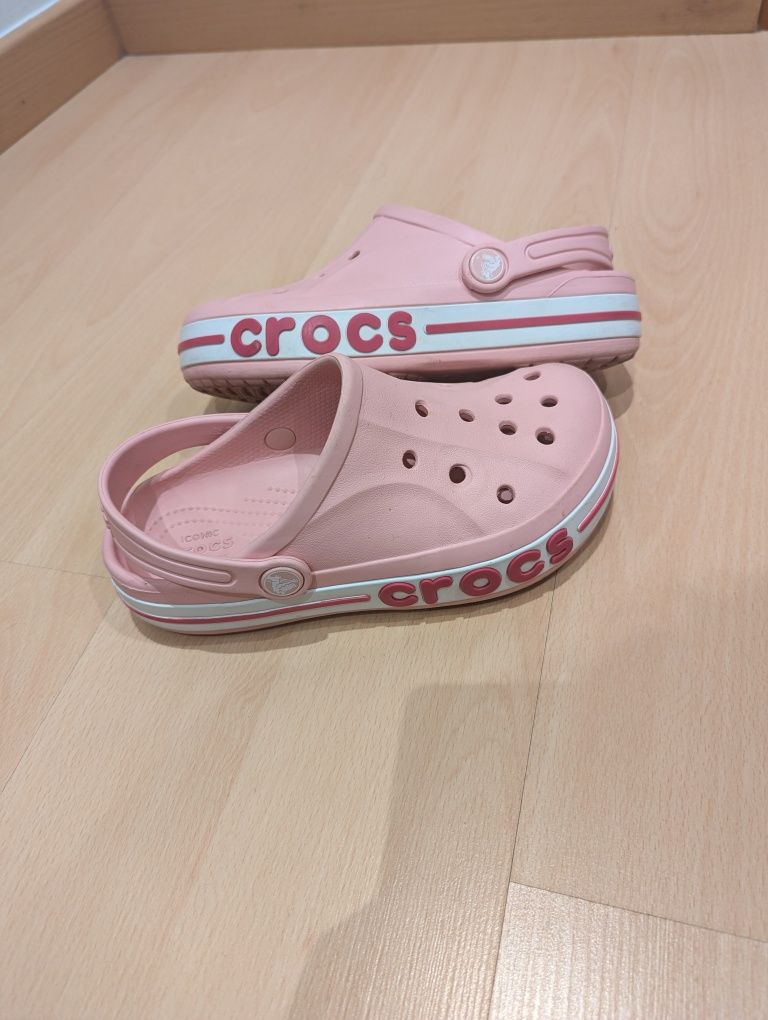 Crocs de criança J2 rosa (33/34) e Crocs J3 cinza (34/35)