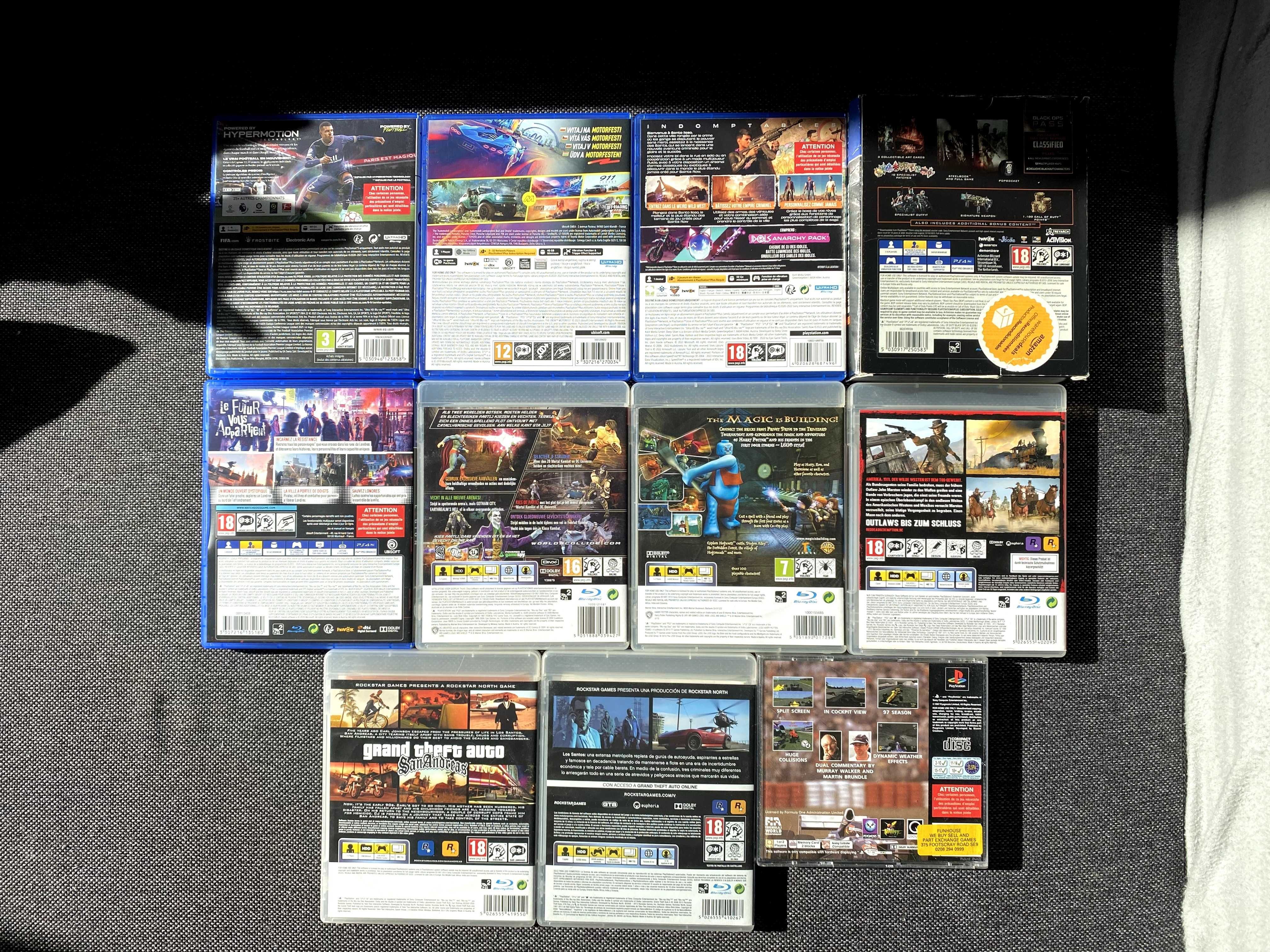 Gry PlayStation: PS5 PS4 PS3 PS1 GTA The Crew Call of Duty RDR FIFA