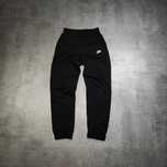 MĘSKIE Dresy Sportowe Spodnie Dresowe Śliskie Małe Logo Nike Czarne