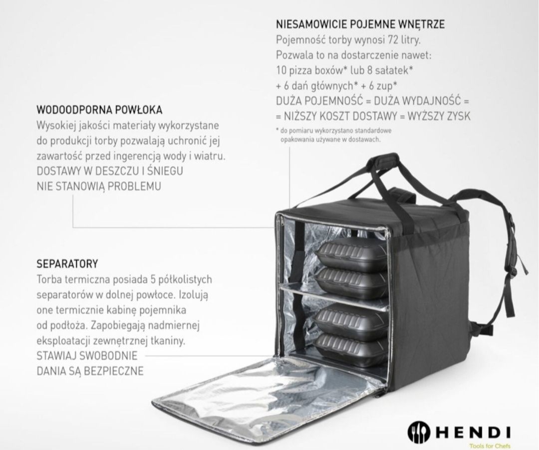 plecak termiczny firmy Hendi