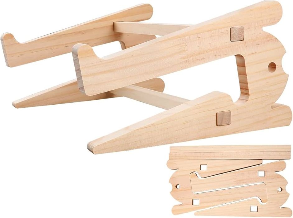 Універсальна дерев’яна підставка для ноутбука