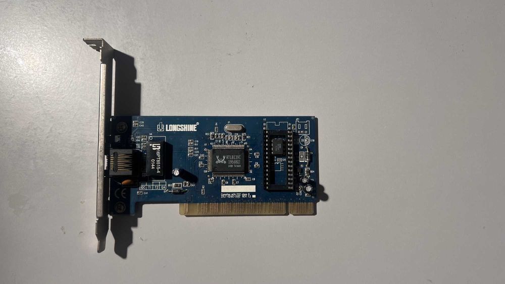 Placa rede PCI Ethernet Longshine LCS-8038 10/100Mbps, chip RTL8139C