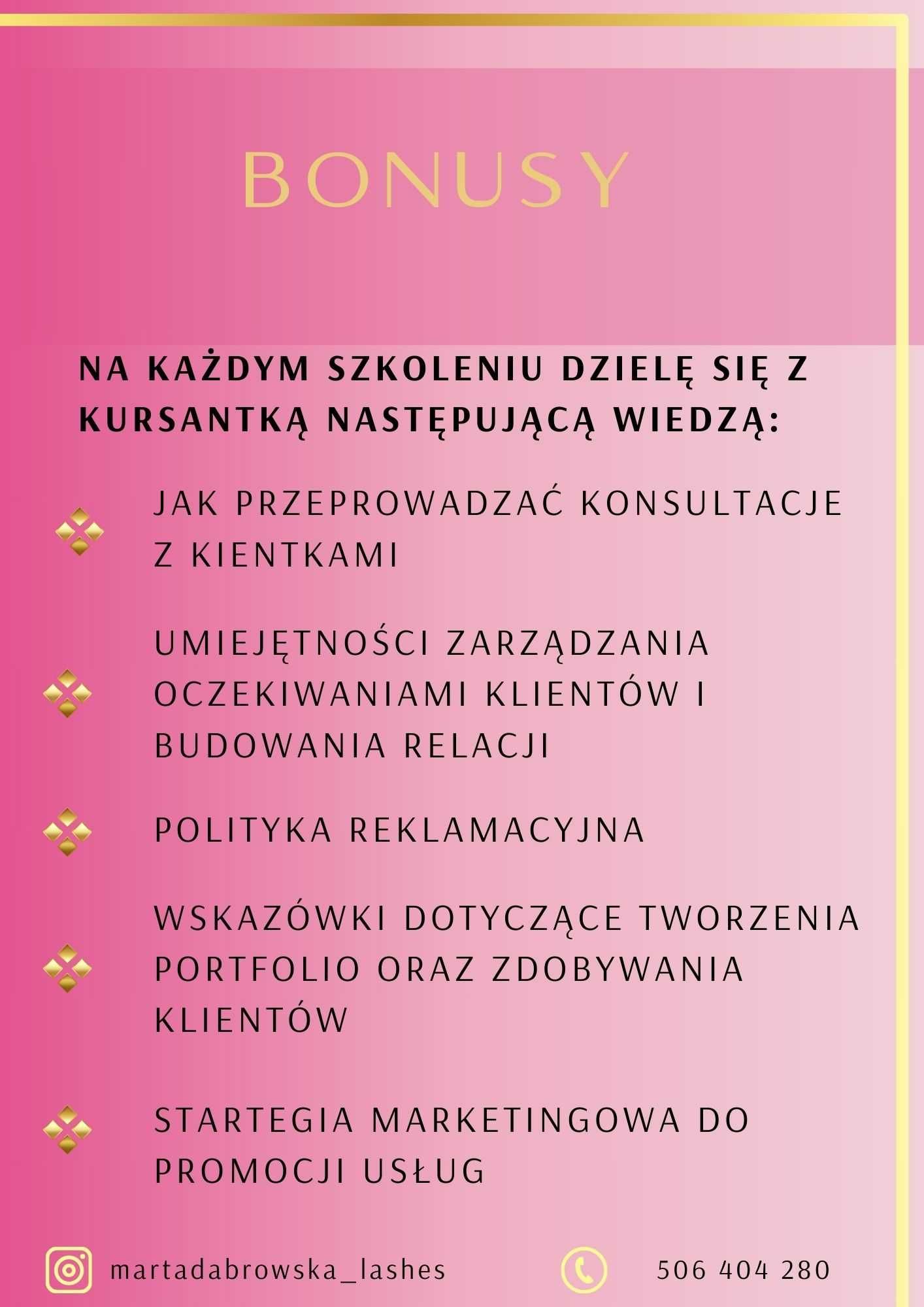 Szkolenie Instruktorskie PRZEDŁUŻANIE RZĘS