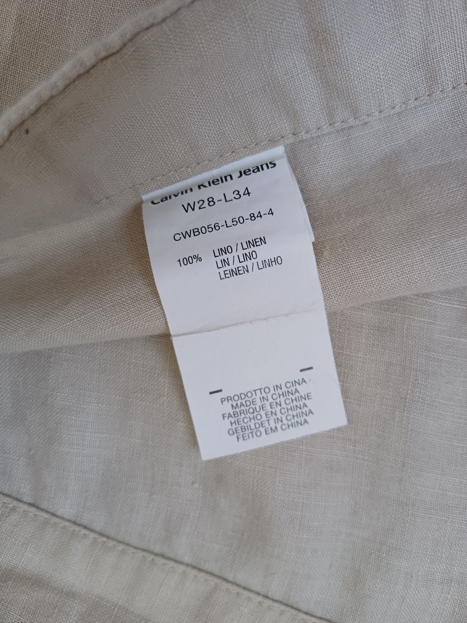 Льняное брюки палаццо Calvin Klein оригинал W30-32 L34