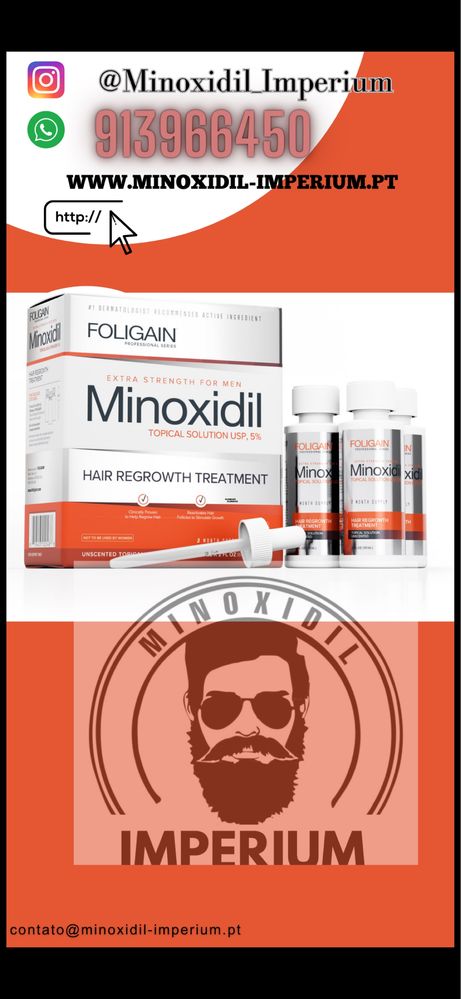 Minoxidil 100 % original a pronta entrega