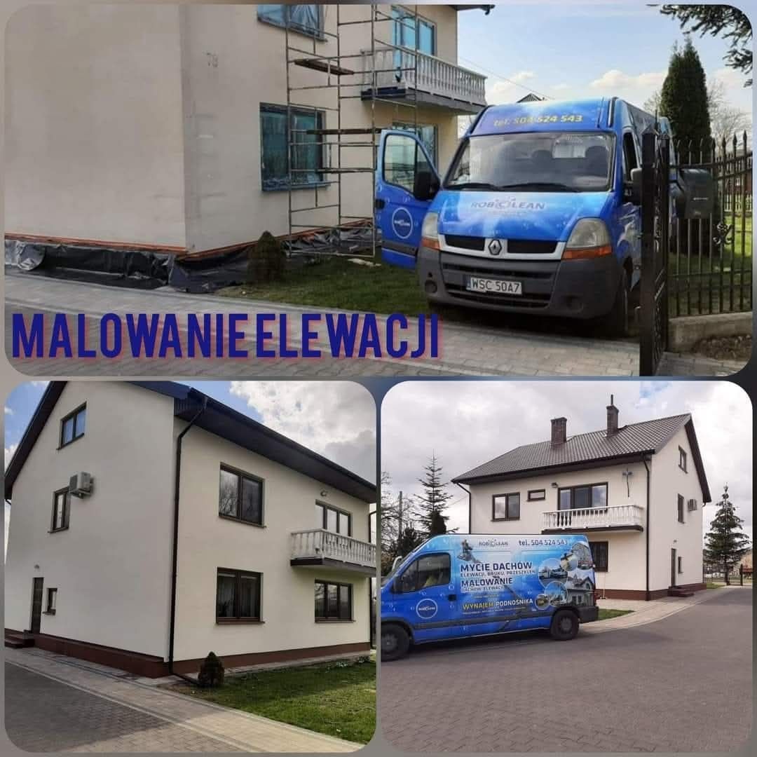 Mycie i malowanie: elewacji, dachów oraz kostki brukowej