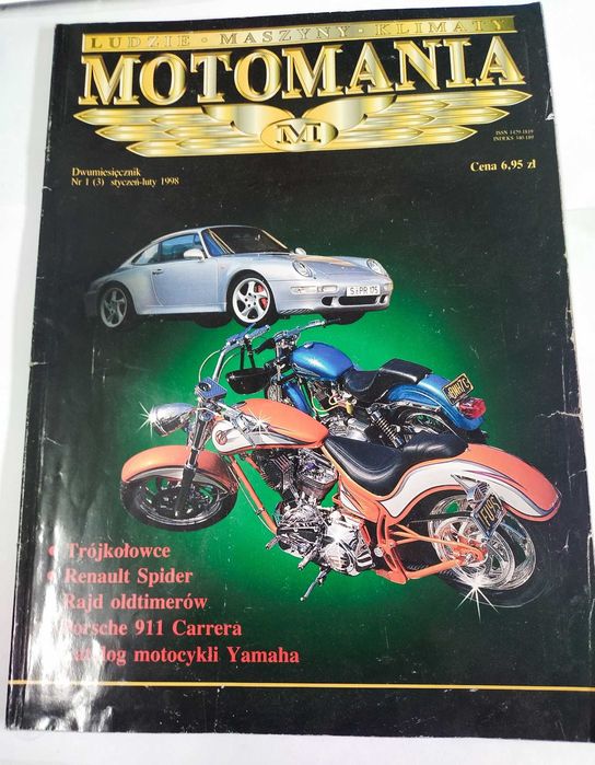 Gazeta MOTOMANIA - Dwumiesięcznik nr 1 (3) styczeń-luty 1998