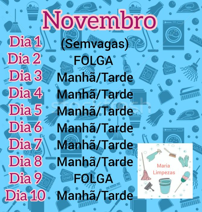 Com preguiça para limpar? Horário disponível no site