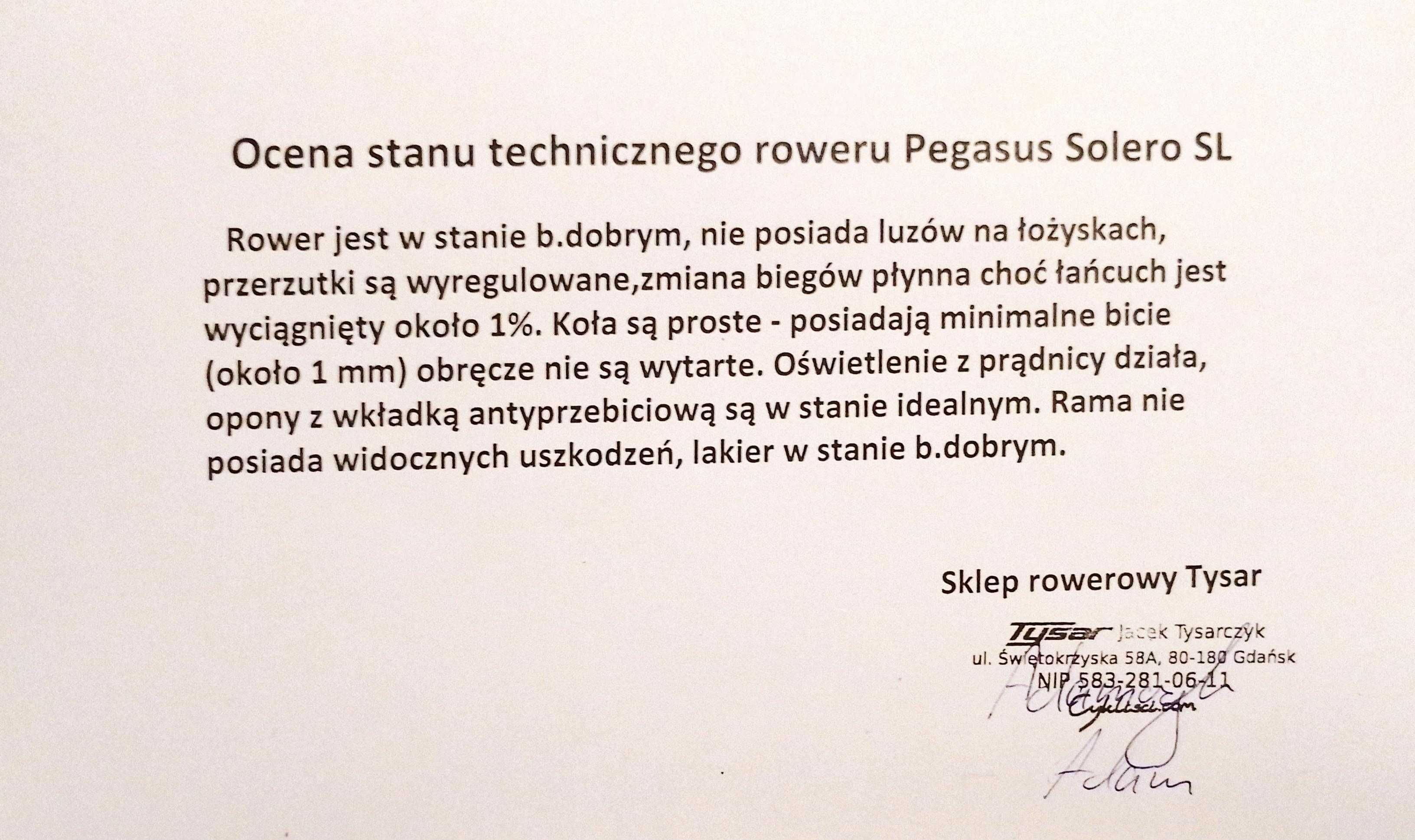 Pomóż choremu na raka, kupując Pegasus Solero SL 28 Cali