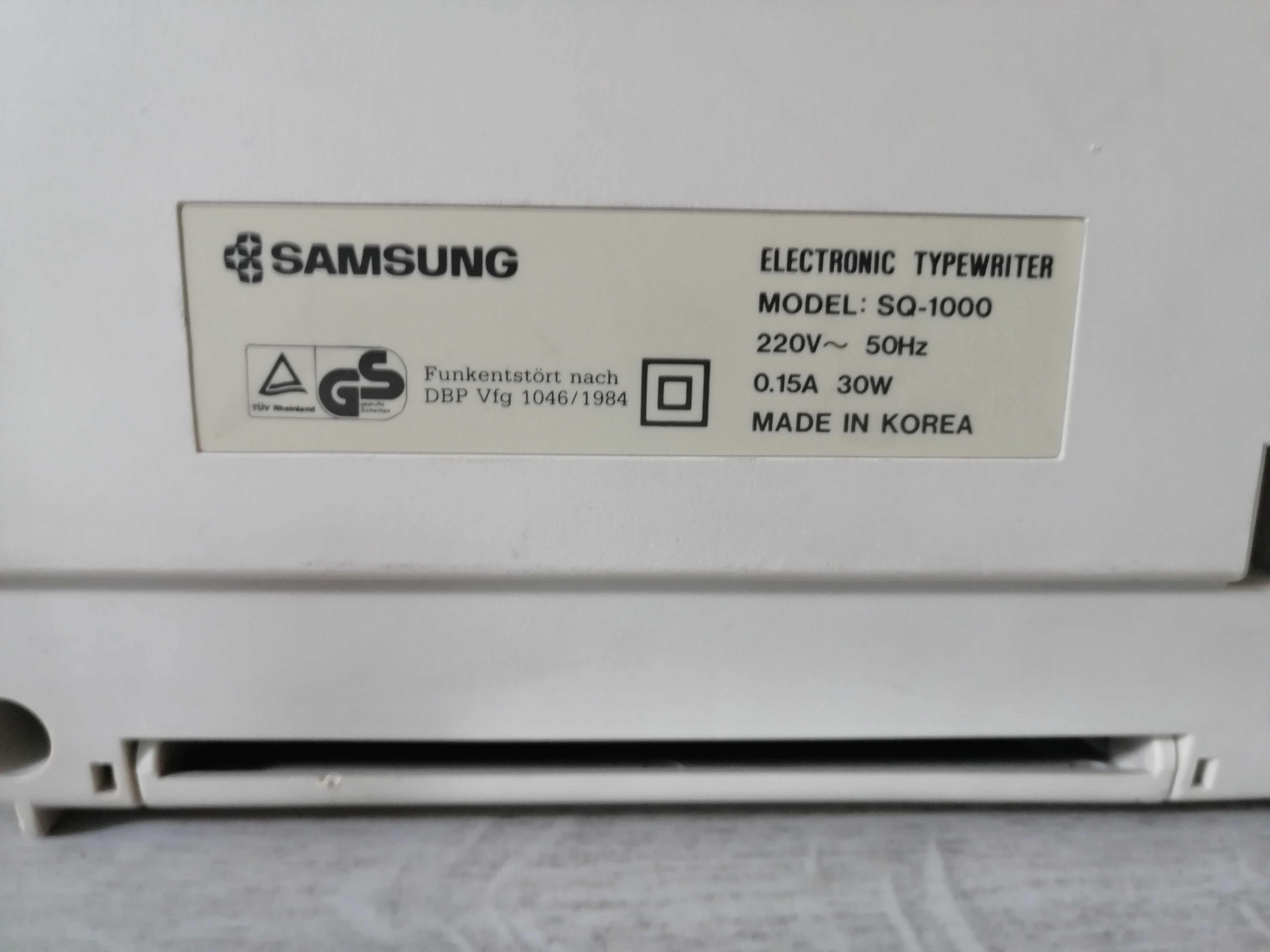 Elektryczna maszyna do pisania Samsung SQ-1000 sprawna