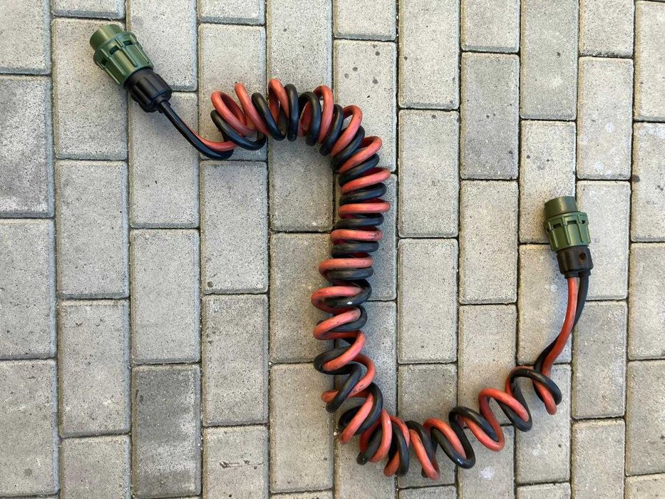 Przewód Spiralny Kabel NATO 24V 2PIN 2x80 4M TIR