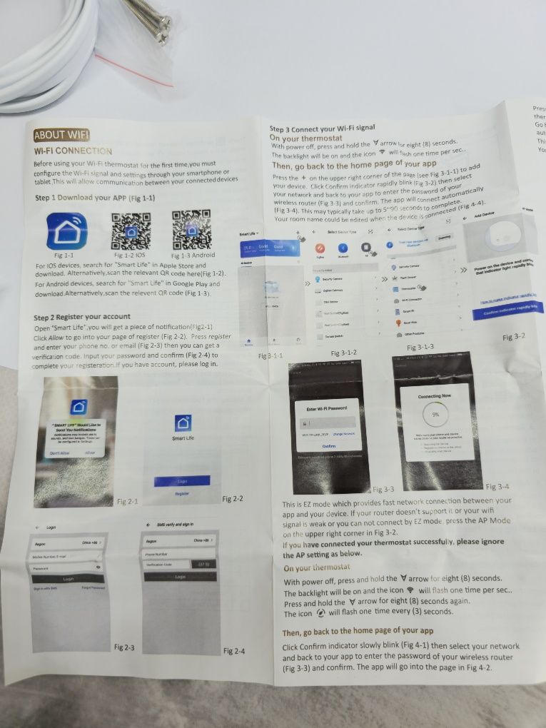 Термостат Moes BHT-002 GBLWW-N 16А для электро теплого пола с Wi-Fi