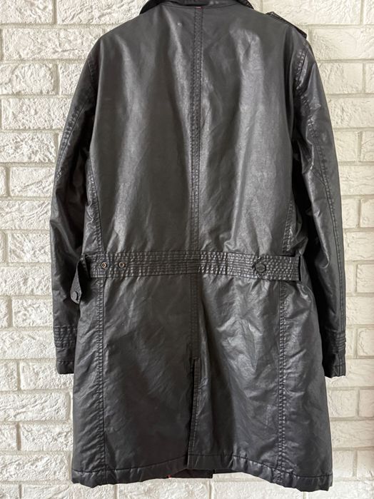 Strellson – płaszcz midi / trencz w stylu militarnym, rozm. M