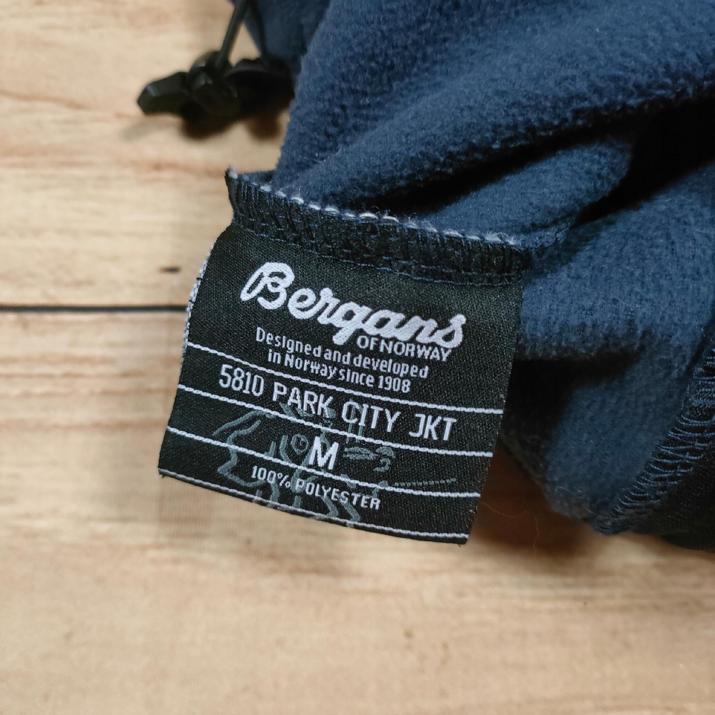 BERGANS Of Norway Park City Polar Zip Męski Logo r. M