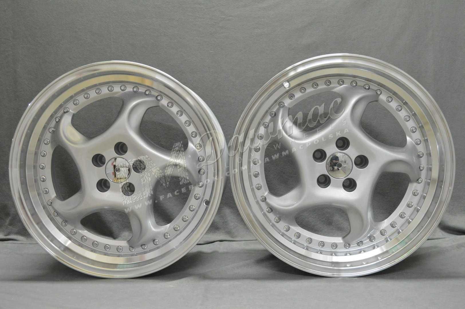 PROMOCJA! Felgi Dare F6 18" 8,5J ET40+9,5J ET40 5x112 Sparkle Silver