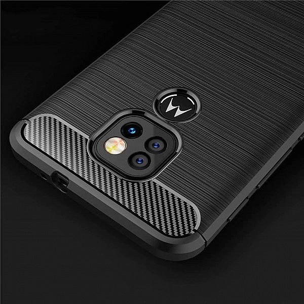 Etui Tech-Protect Tpucarbon do Motorola Moto G9 Play / E7 Plus czarny