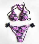 Kolorowy kostium kąpielowy bikini S/M dwuczęściowy Feba