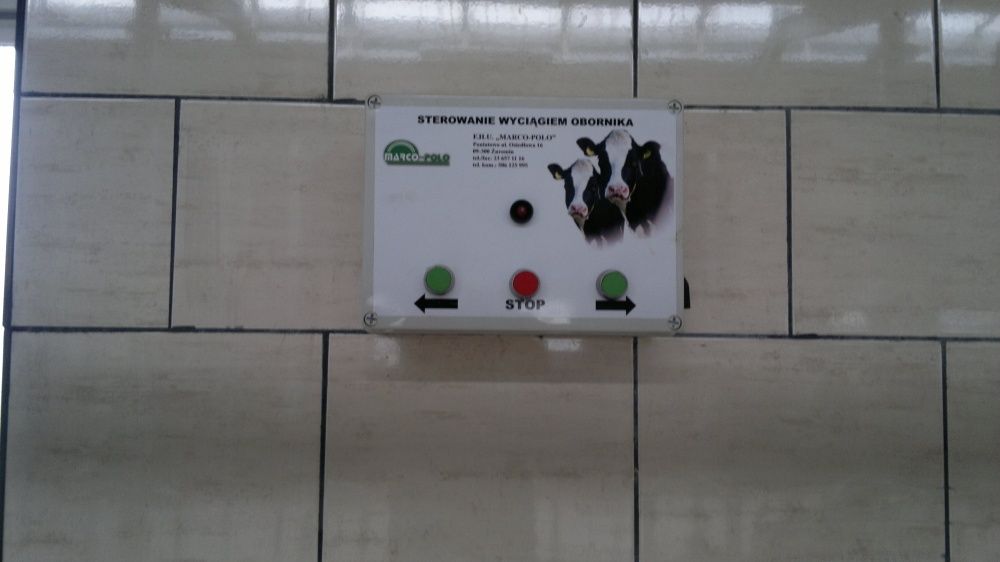 Stanowiska dla bydła Uwięzi Zgarniacz obornika